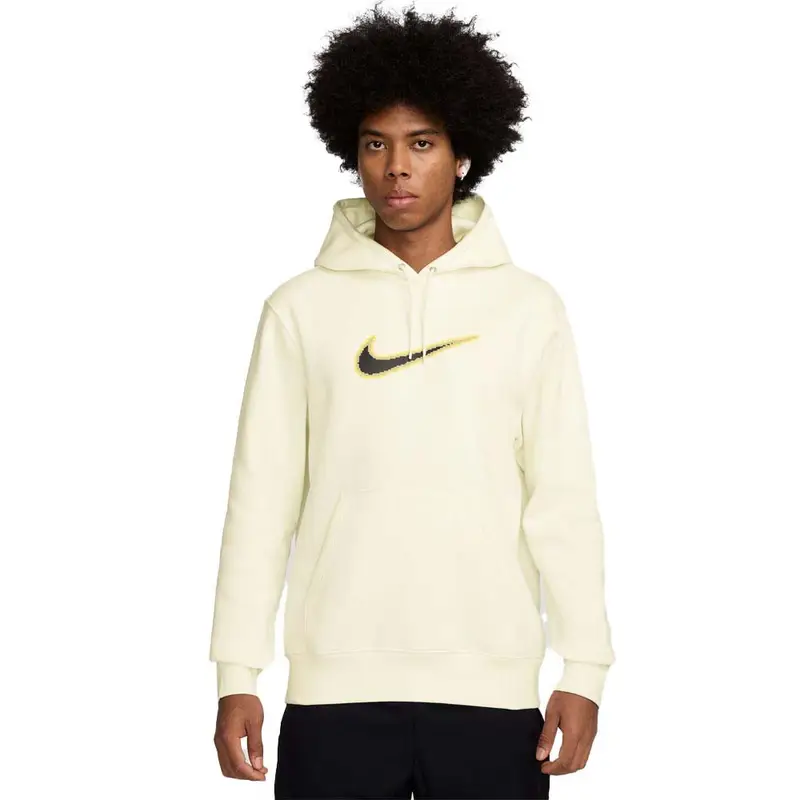 Sportswear Club Felpa Con Cappuccio Varsity Bianco Uomo L