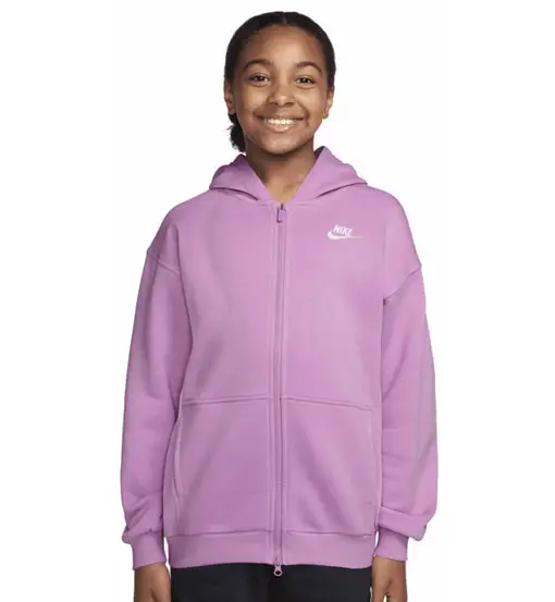 Sportswear Club Fleece Jr - felpa con cappuccio - ragazza Light Pink