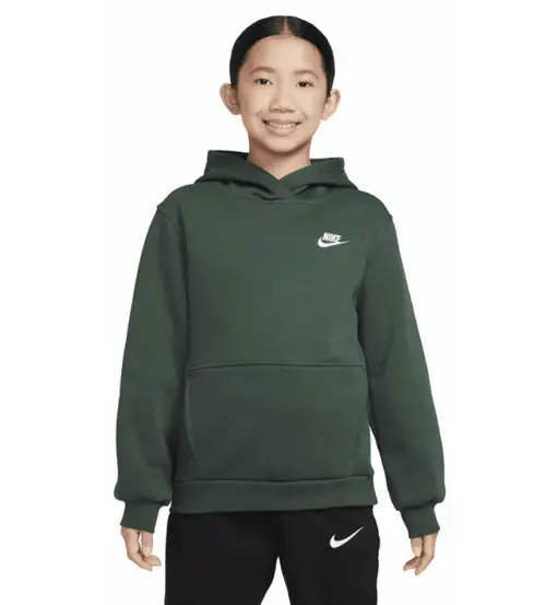 Sportswear Club Fleece Jr - felpa con cappuccio - ragazzo Green