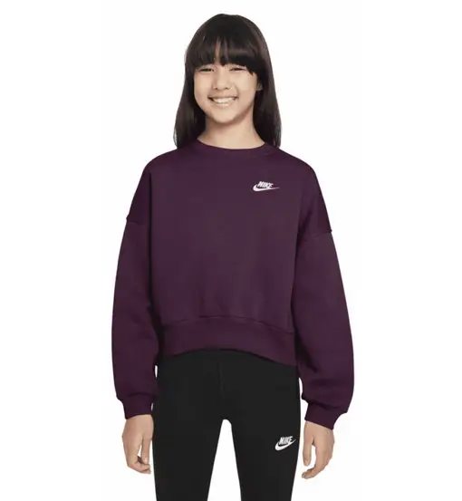 Sportswear Club Fleece Jr - felpa - ragazza Dark Purple
