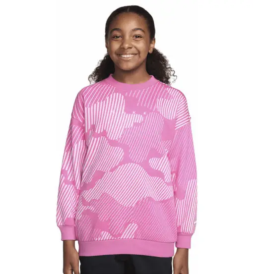 Nike Maglia felpa ragazza rosa chiaro