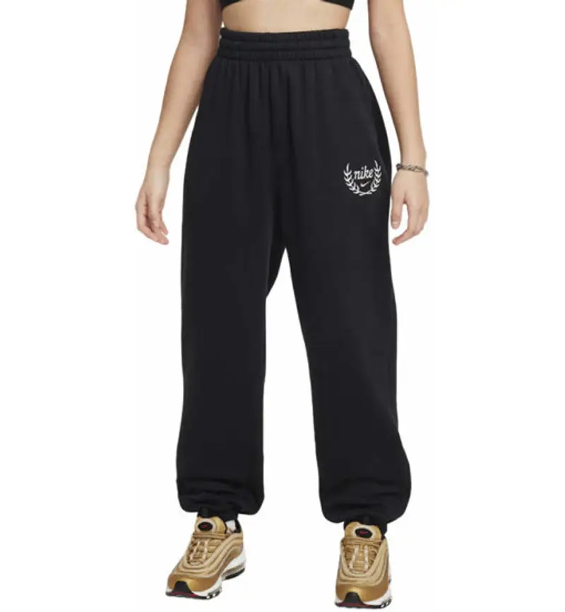 Sportswear Club Fleece Jr - pantaloni fitness - bambina Black
