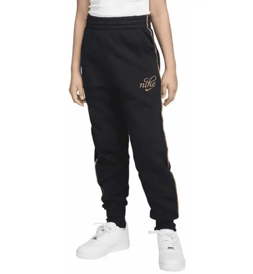 Sportswear Club Fleece Jr - pantaloni fitness - ragazza Black