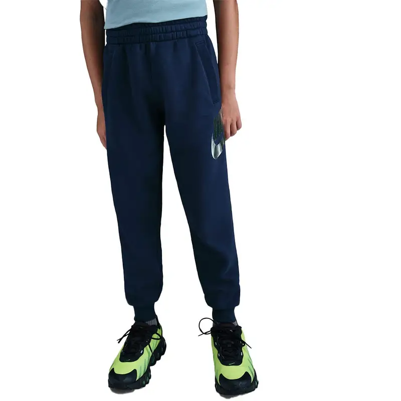 Sportswear Club Pantaloni Con Polsino Logo Metallic Blu Bambino XL