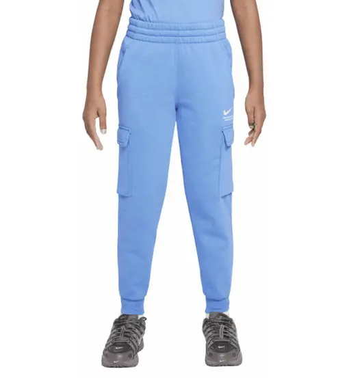 Sportswear Fleece Cargo Jr - pantaloni fitness - ragazza Blue