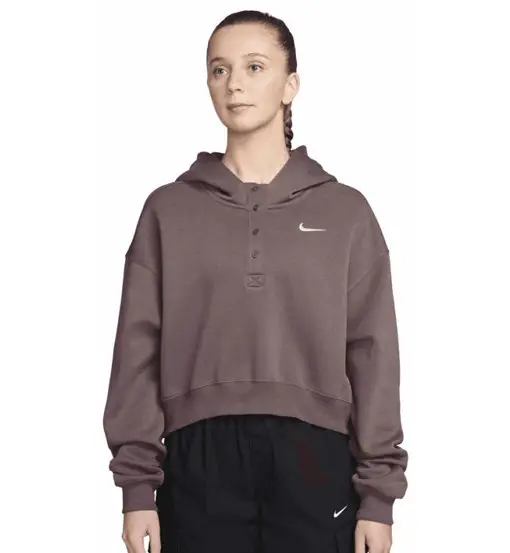 Sportswear Fleece W - felpa con cappuccio - donna Dark Violet