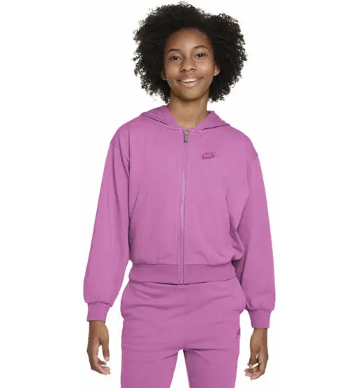 Sportswear Jr - felpa con cappuccio - ragazza Pink
