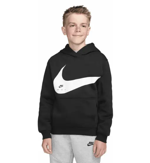 Sportswear Jr - felpa con cappuccio - ragazzo Black