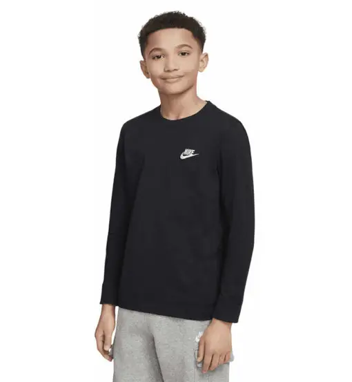 Sportswear Jr - maglia maniche lunghe - ragazzo Black