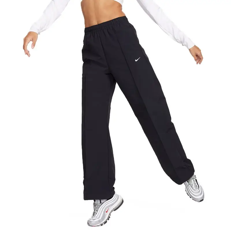 Sportswear Pantapalazzo Woven Nero Donna L