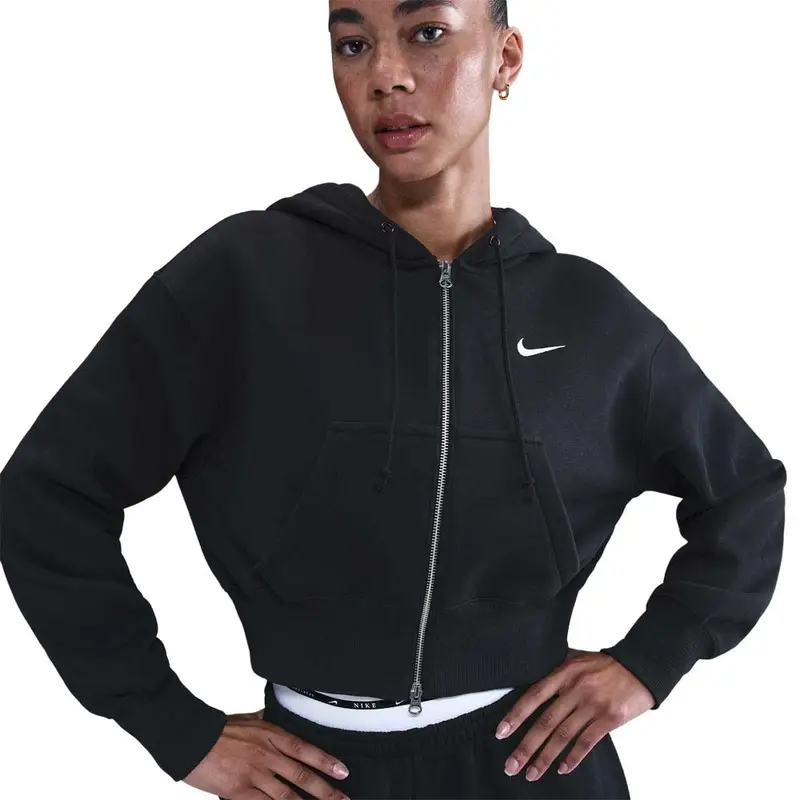 Sportswear Phoenix Felpa Con Cerniera Nero Donna L