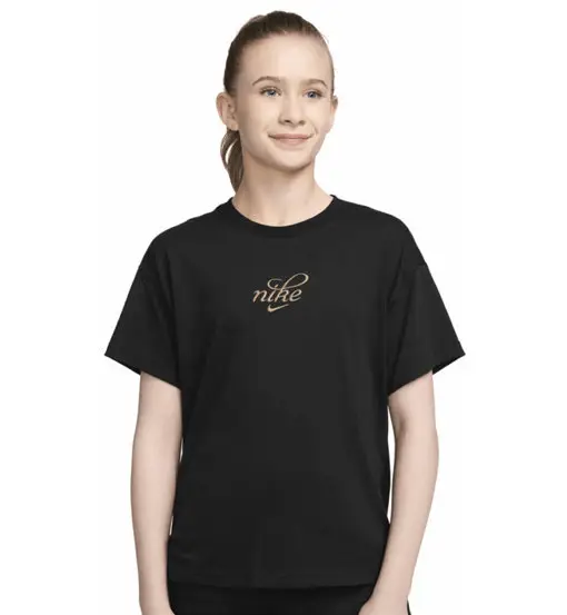 Sportswear Shine Jr - T-shirt - ragazza Black