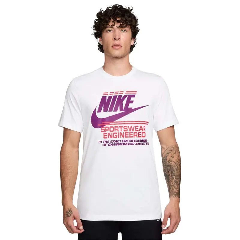 Sportswear T-Shirt Bianco Viola Uomo M