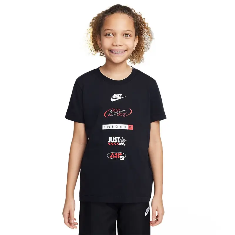 Sportswear T-Shirt Nero Bambino M