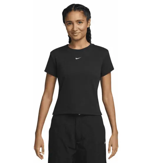 Sportswear Tight Ribbe W - T-shirt - donna Black