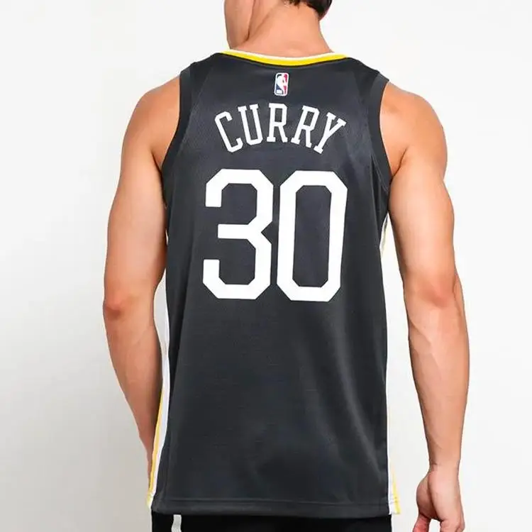 Stephen Curry Golden State Warriors NBA Statement Edition Maglia Swingman Uomo Maglie Antracite 877205-060 2XL miniatura 5