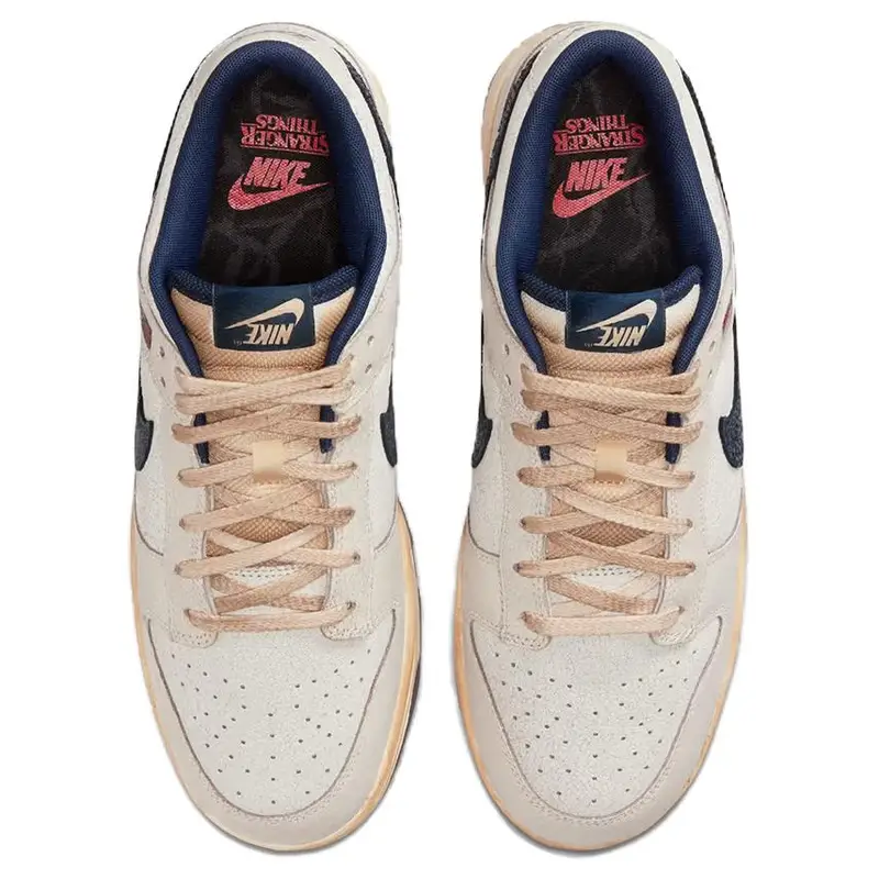 Nike Sneakers Dunk Low Phantom Unisex Grigio e Blu Notte miniatura 3