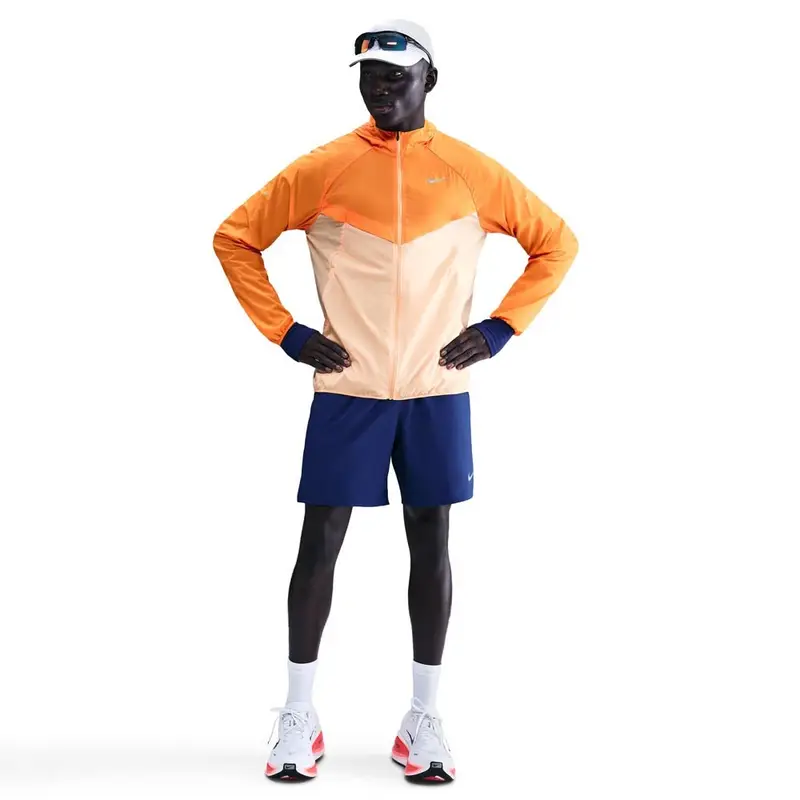 Stride Giacca Running Uv Rpl Arancio Chalk Nero Uomo S