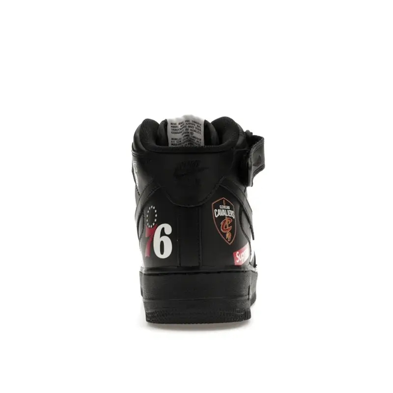 Supreme x NBA x Nike Air Force 1 Mid 07 Sneakers Unisex Nere AQ8017-001 45 miniatura 5