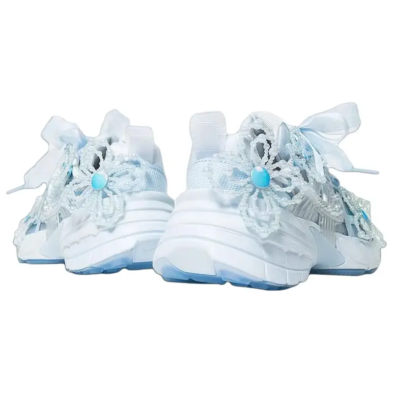 Susan Fang x Nike V2K Run Collezione Artista Sneakers da Donna Blu Tinta Blu Multicolore IB7426-400 38.5 miniatura 4