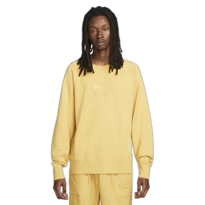 Sweatshirt collo rotondo Nike Air Air French Terry Doré