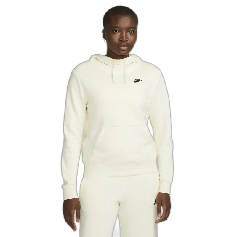 Sweatshirt donna Nike Club Fleece FNL STD Beige