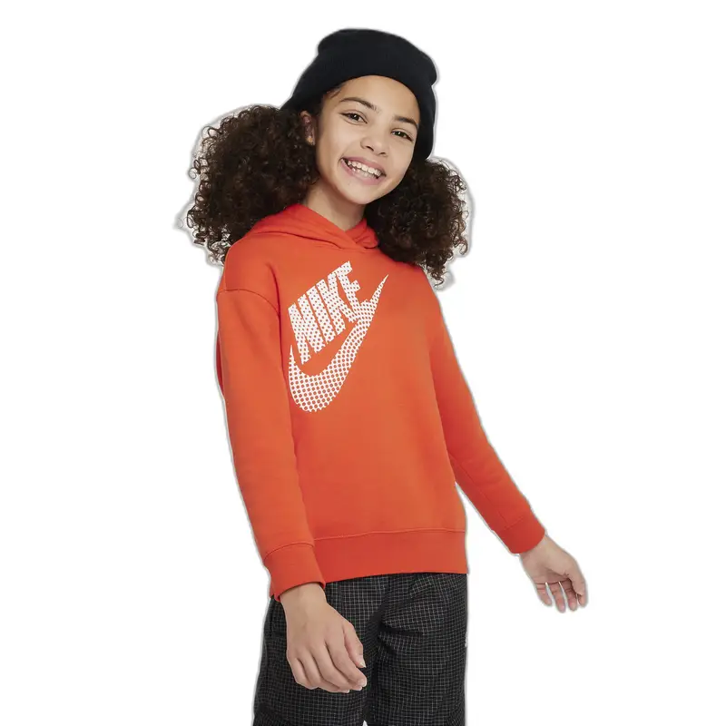 Sweatshirt felpa con cappuccio oversize per ragazze Nike Rouge