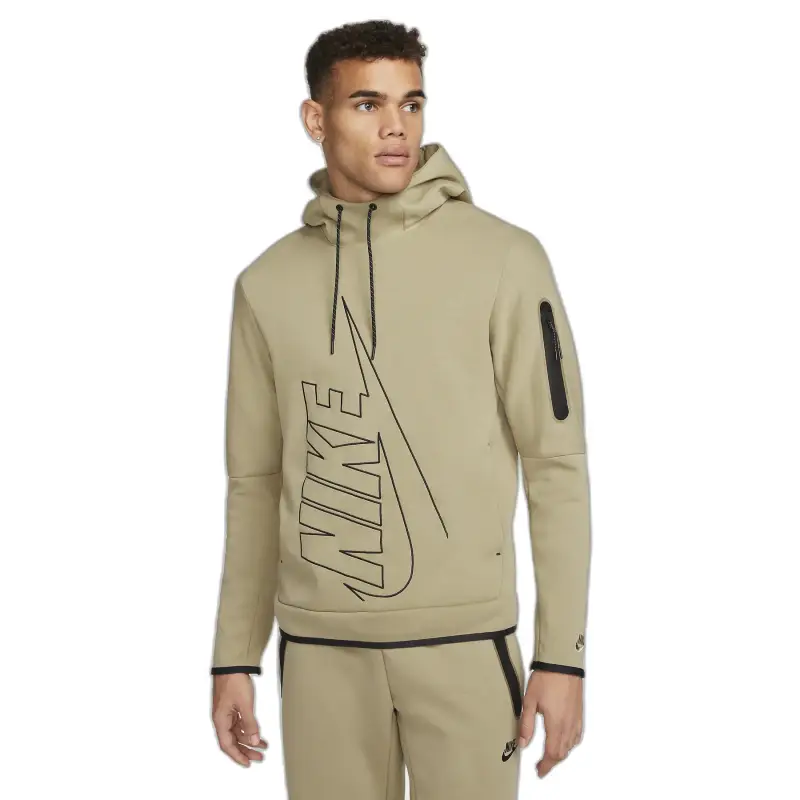 Sweatshirt Nike con cappuccio Tech Fleece GX Vert