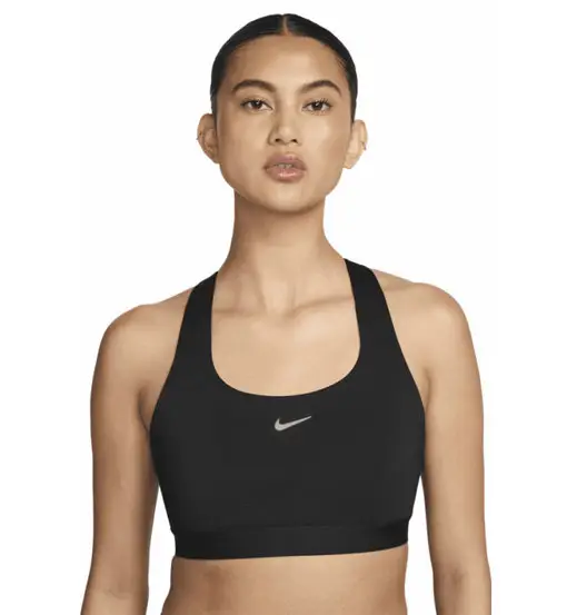 Nike Swift W - reggiseno sportivo alto sostegno donna nero