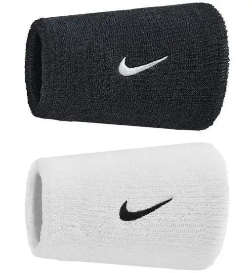 Swoosh Classic Doublewide - polsini lunghi Black