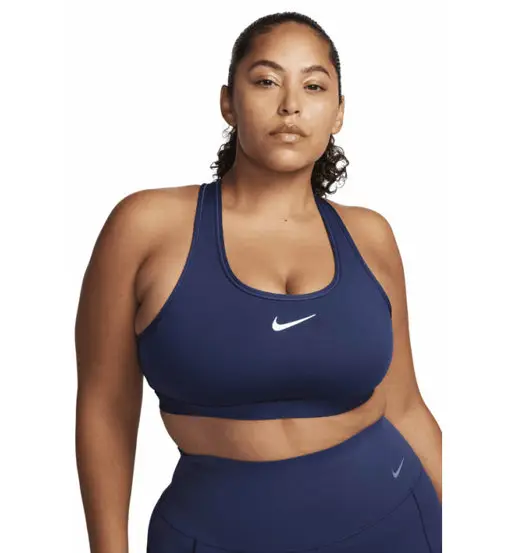 Swoosh W - reggiseno sportivo medio sostegno - donna Dark Blue