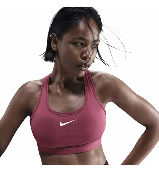 Swoosh W - reggiseno sportivo medio sostegno - donna Light Pink