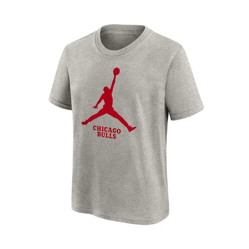 T-Shirt Basket Nba Jordan Bulls Rosso Nero Bambino XL