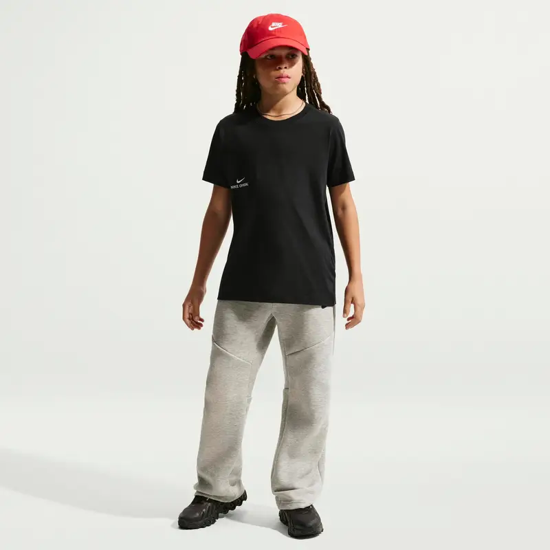 T-shirt classico morbido e traspirante per bambini Nike Noir