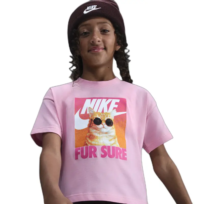 Nike T-shirt Bambina Rosa 3438155