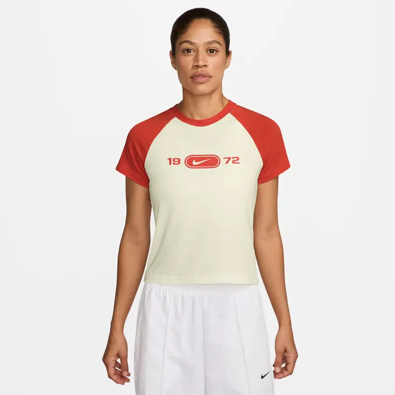 Nike T-shirt Donna Beige 3105406