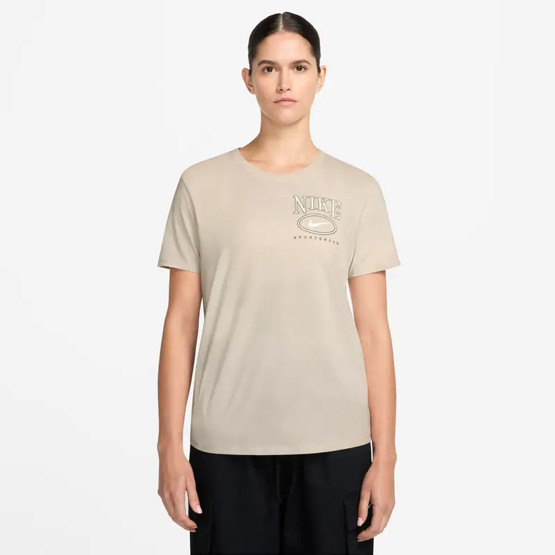 T-shirt da donna Nike Club Marron