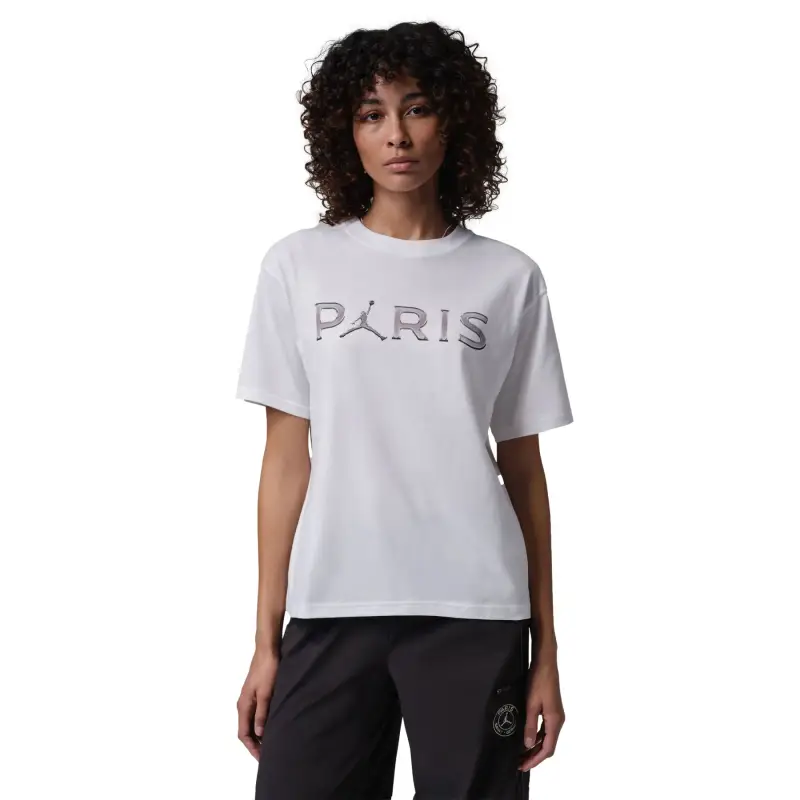 T-shirt da donna Nike Paris Saint-Germain Blanc