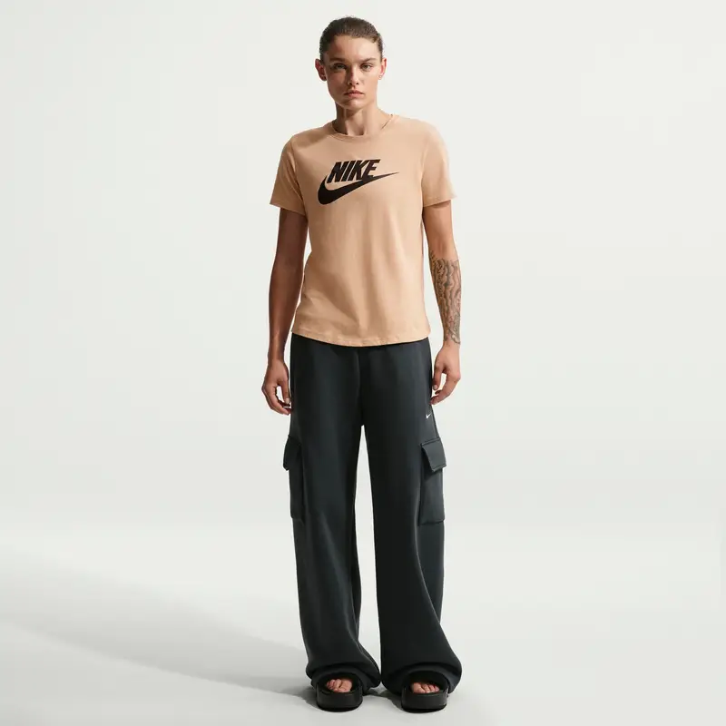 Nike T-shirt Donna Beige 4197913