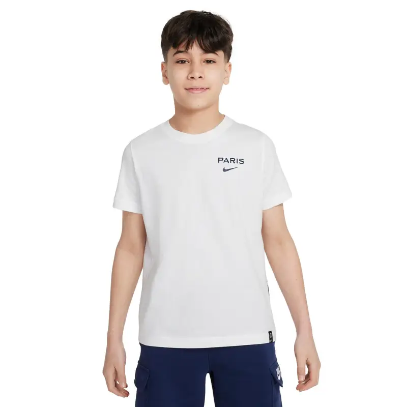 T-shirt Esterno bambino PSG 2024/25 Blanc