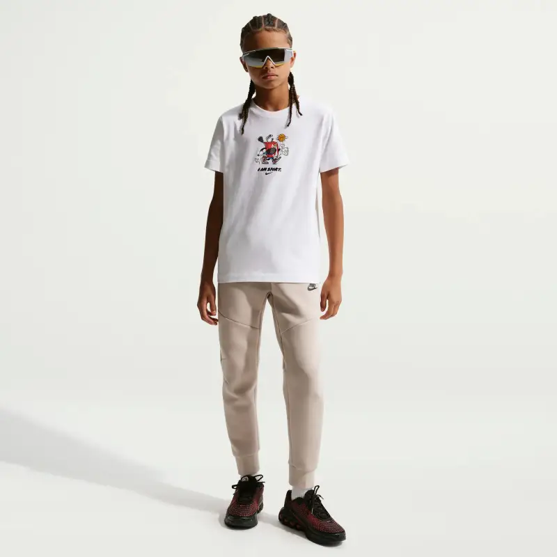 T-shirt in cotone bio per bambini Nike Blanc