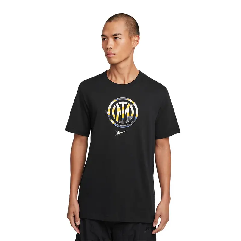 T-Shirt Inter Crest Nero Oro Uomo XL