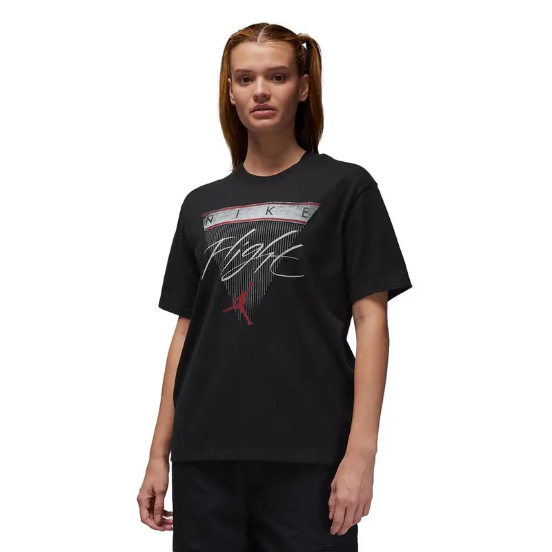 T-Shirt Jordan Flight Heritage Nero Donna S