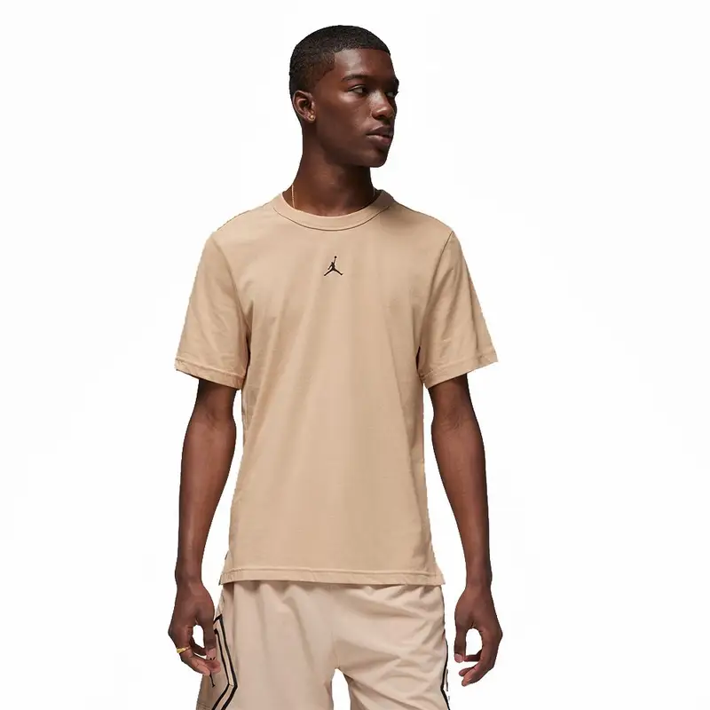 T-Shirt Logo Centrale Jordan Beige Uomo M