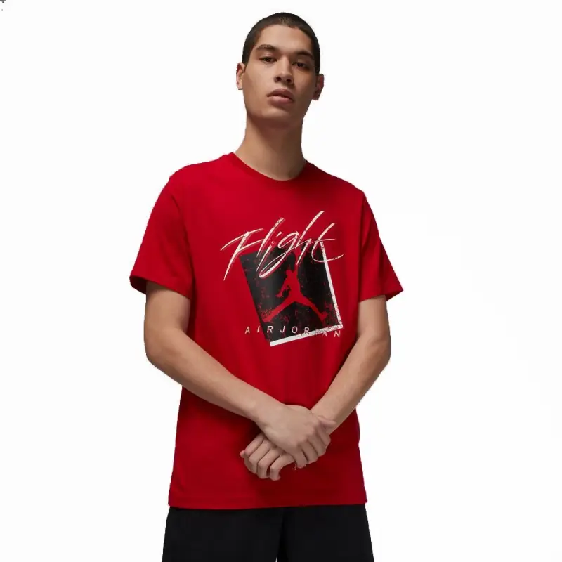 T-Shirt Logo Fantasia Jordan Rosso Uomo L
