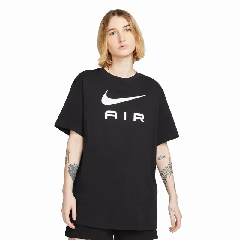 T-Shirt Logo Nero Donna S
