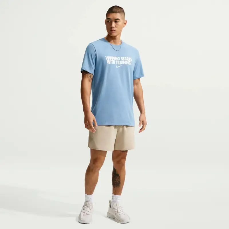 T-shirt Nike Winning Bleu
