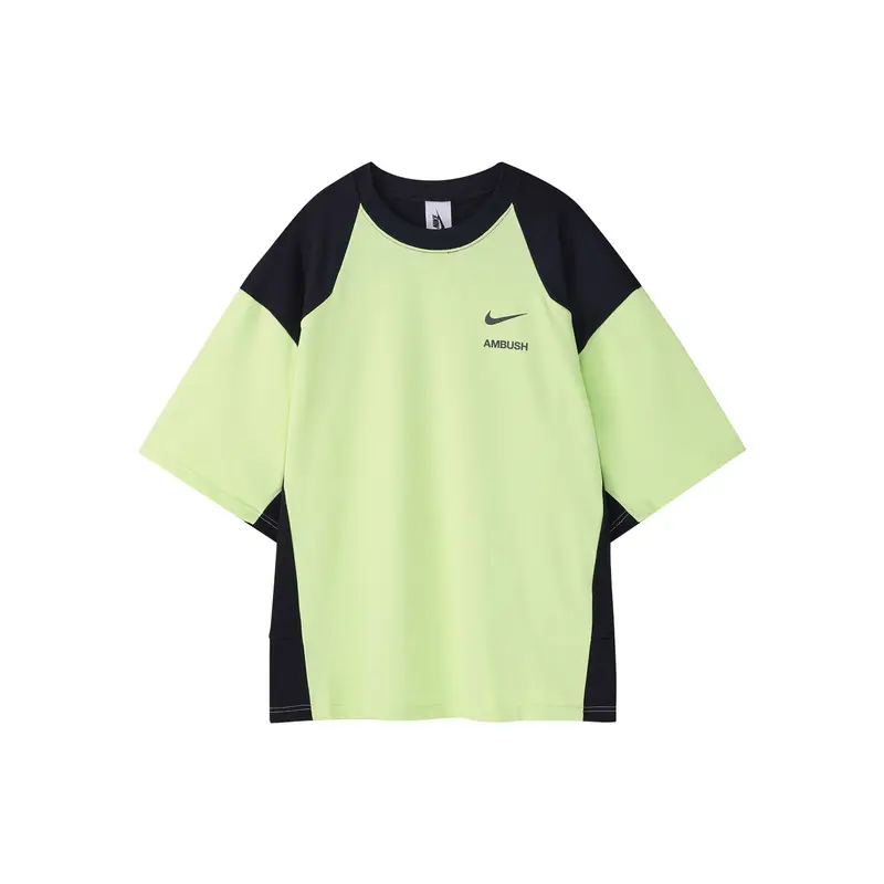 T-shirt Nike x Ambush (Dimensionamento dell Asia) Verde Fantasma/Nero Streetwear Donna CW8002-358 S