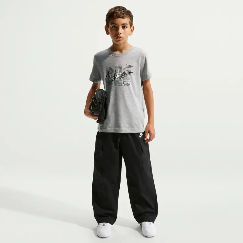 T-shirt per bambini Nike Club Gris