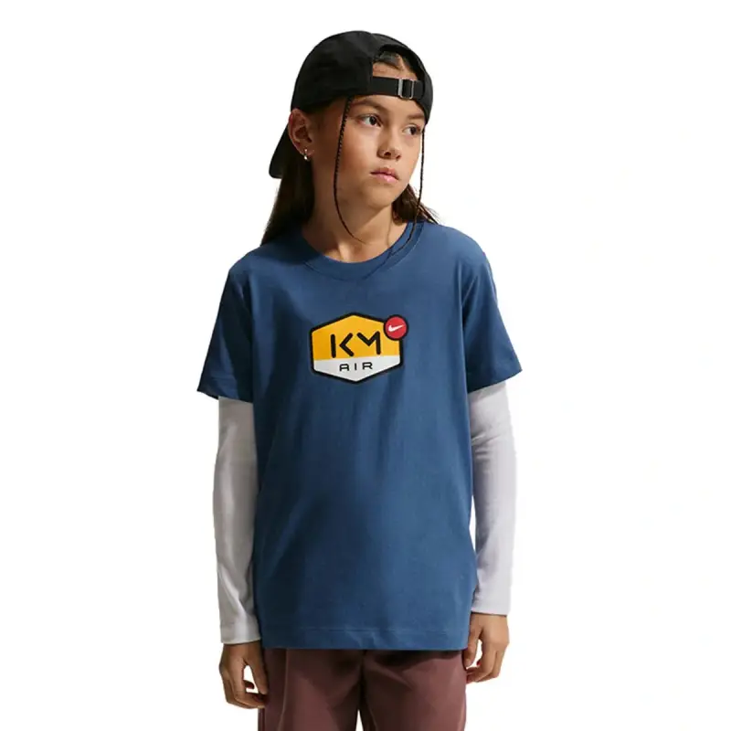 T-shirt per bambini Nike Mbappé Bleu